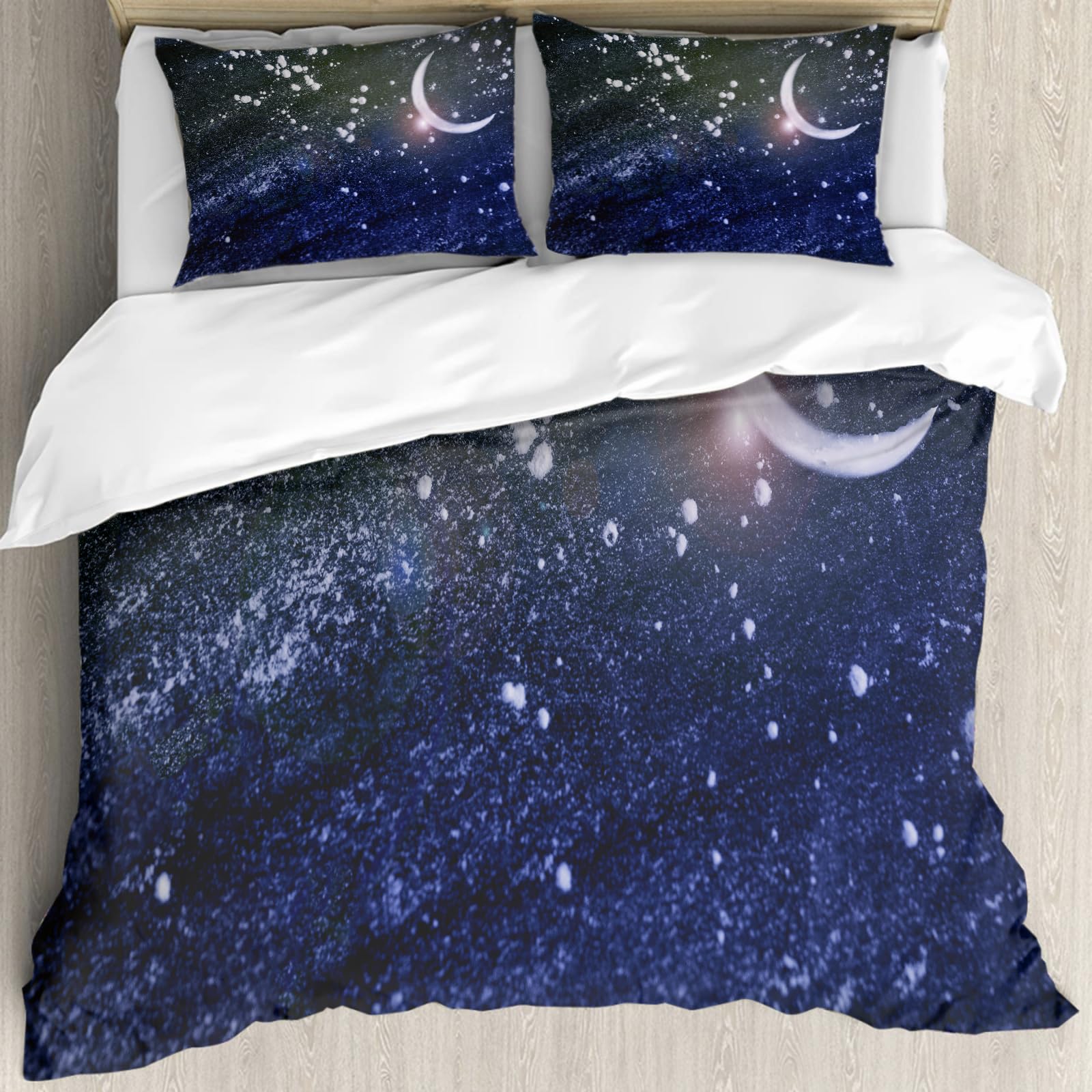 Housse de couette ciel nocturne pour une ambiance de chambre cocooning