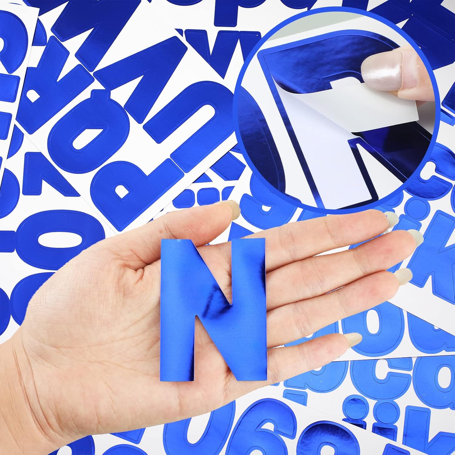 232 Pcs 24 Sheets Large Letter Stickers 2.5 Inch Alphabet Number Bulletin Board Vinyl Letters Stickers Self Adhesive Waterproof Decal for Classroom Mailbox Poster Window Door Address Number Decor