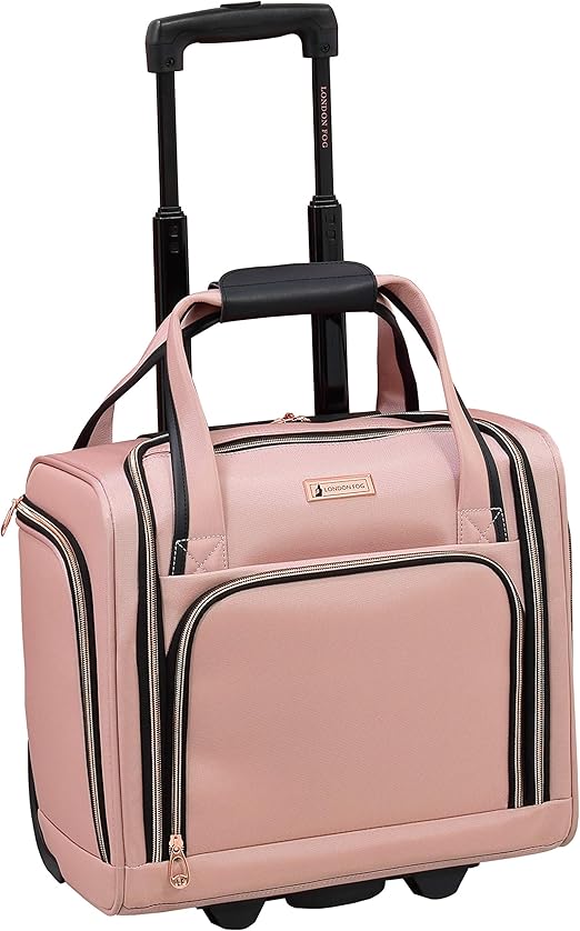 LONDON FOG Bromley 15Inch Under The Seat Bag, Rose Gold Amazon.co.uk