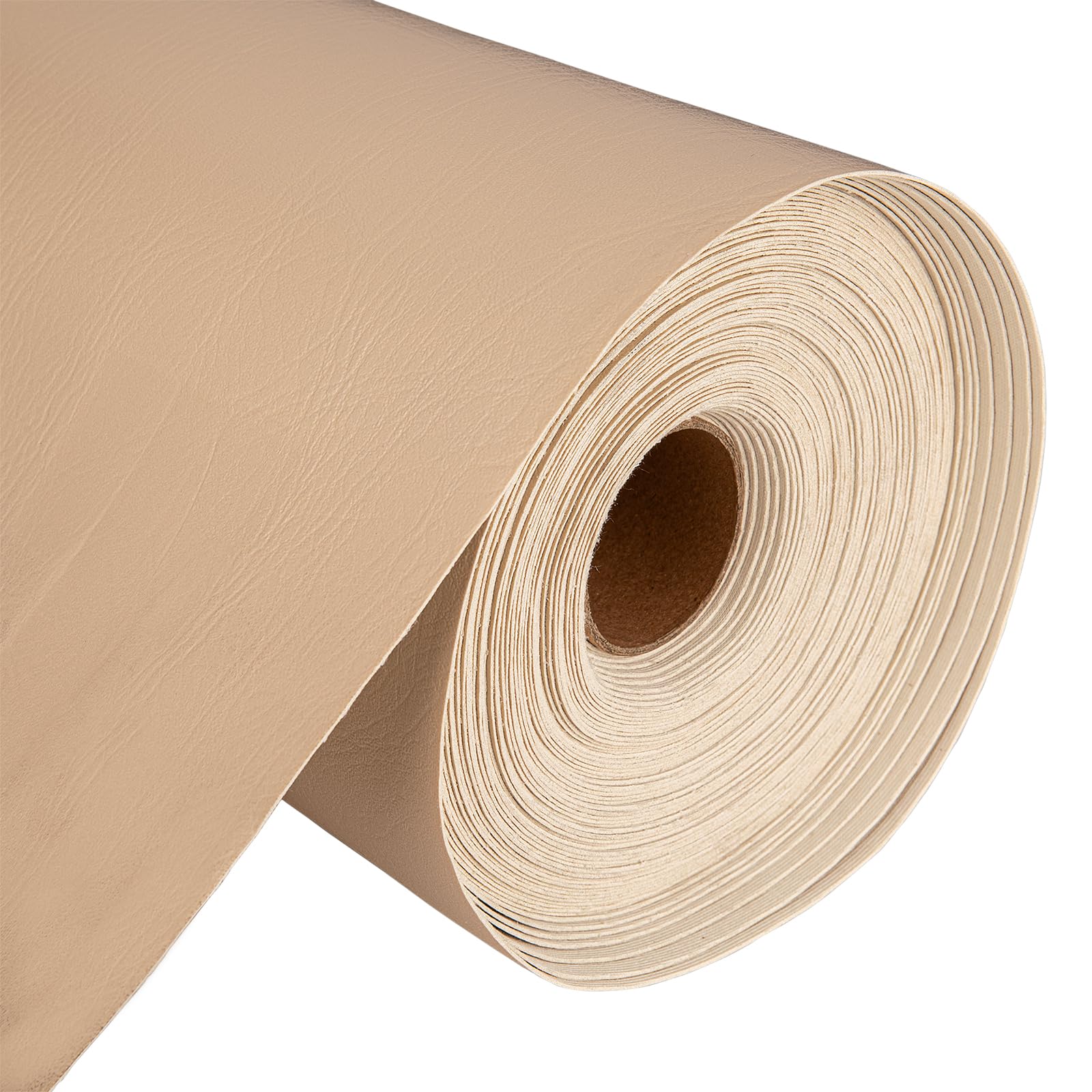 Discount Fabrics PVC Leatherette Fabric – 1 Metre Textured Faux Leather Vinyl (140cm Wide, 600GSM) – Waterproof Material for Upholstery, Sewing, Chairs & Boats (Stone,5 Metre)