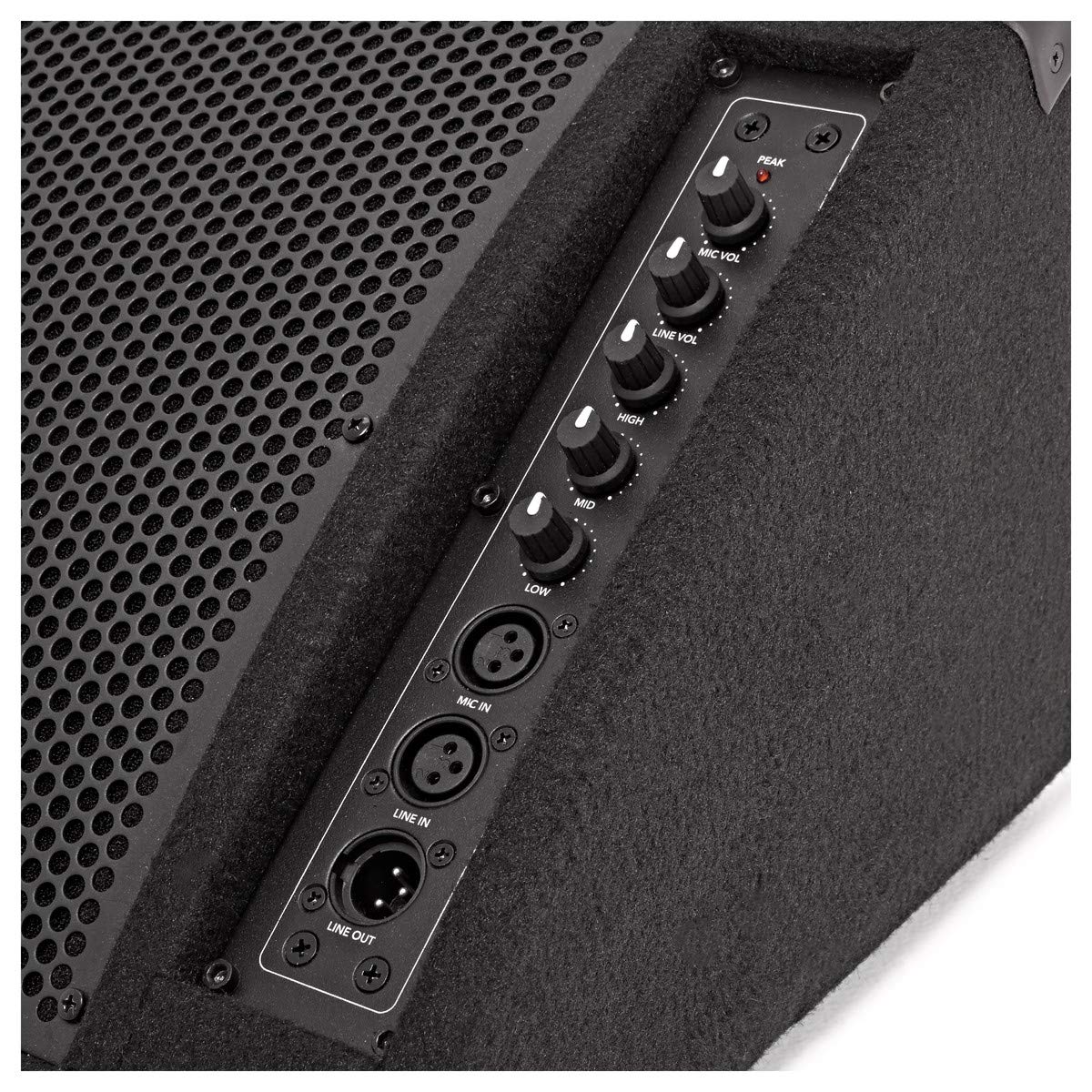 SUBZERO Retour de Scène Actif 10" 200 W | Connectez micro, instrument ou ligne avec EQ 3 bandes, moniteur de pratique idéal pour groupes, sorties XLR et enceinte