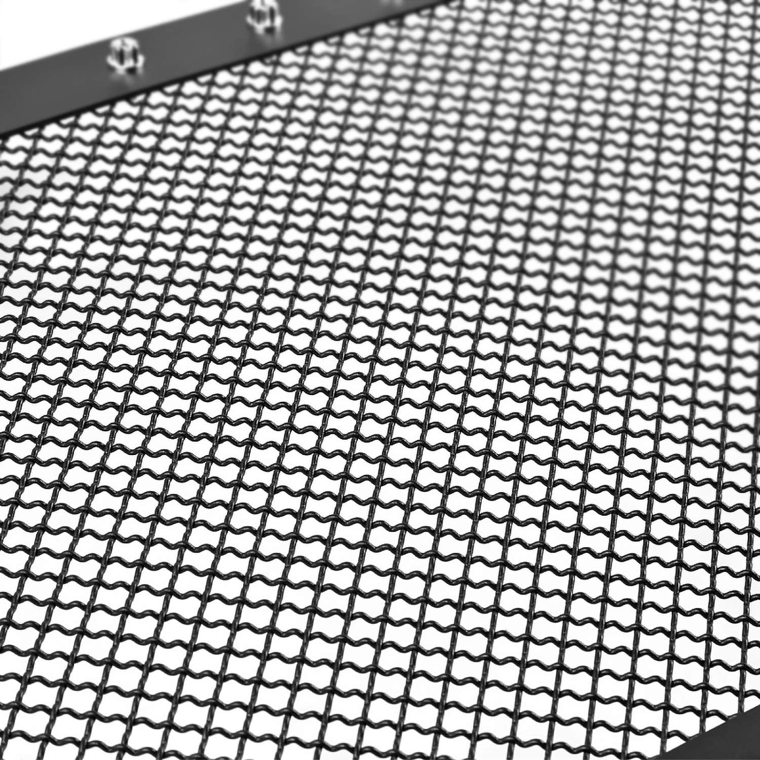 Spec-D Tuning Front Mesh Black Hood Grille Insert Rivet Style 1PC Compatible with 2016-2018 GMC Sierra 1500