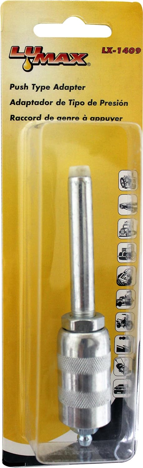 Lumax LX-1409 Silver Push-Type Adapter