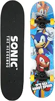 Skate completo de 78,7 cm para deslocamento, cruzeiro e truques, ótimo para crianças e adolescentes, Sonic