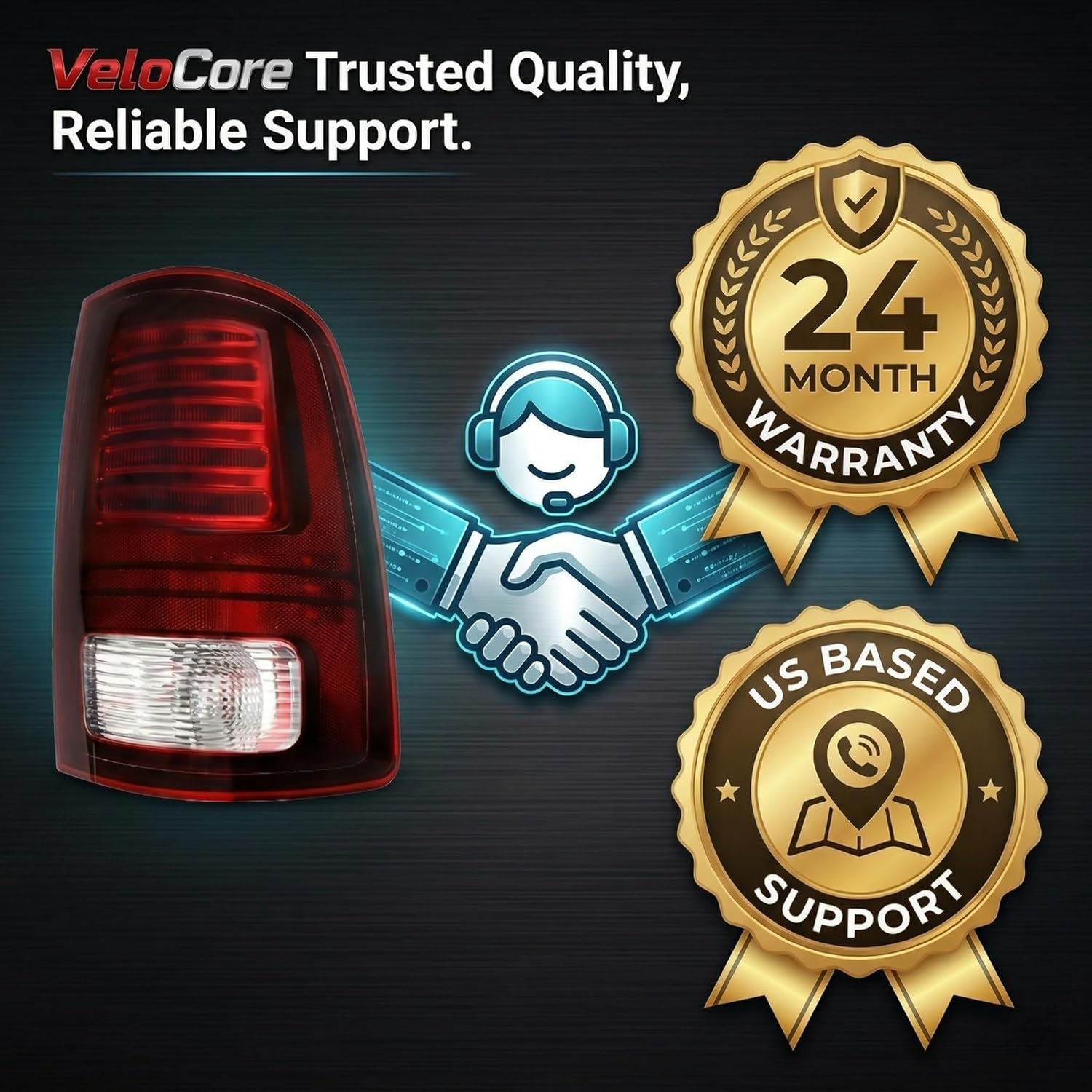 68093080AB LED Tail Light Right Assembly Passenger Side Compatible with Ram 1500 2013-2018 & 2500 3500 2014-2018 Black interior Replace# 68093080AC, CH2801202, Fits Factory LED Models Only