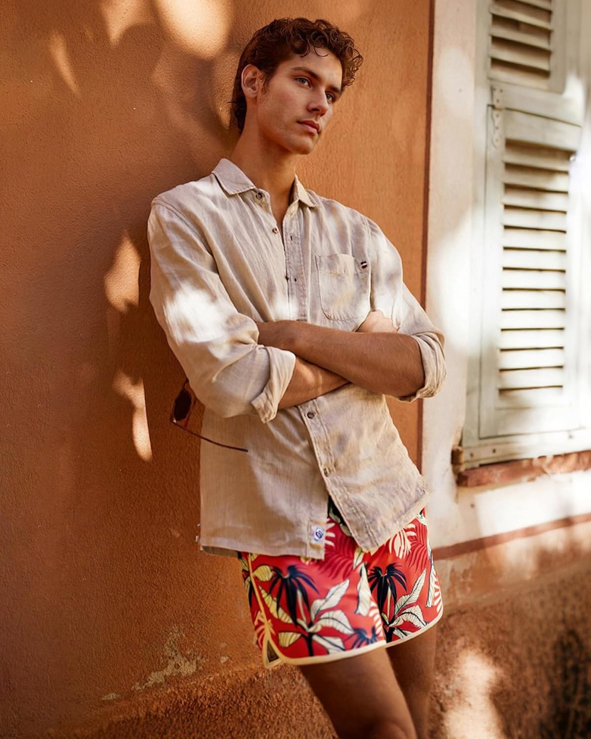 SURF CUZ Mens Swim Trunks 5" Swim Shorts Vintage Bathing Suits with Mesh Lining 80s 90s Retro Swimwear Board Shorts - Image 3