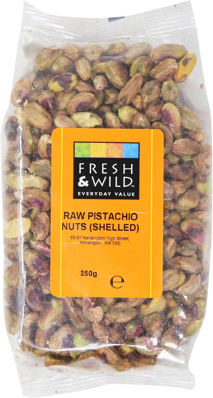 Fresh & Wild Raw Shelled Pistachio Nuts, 250 g
