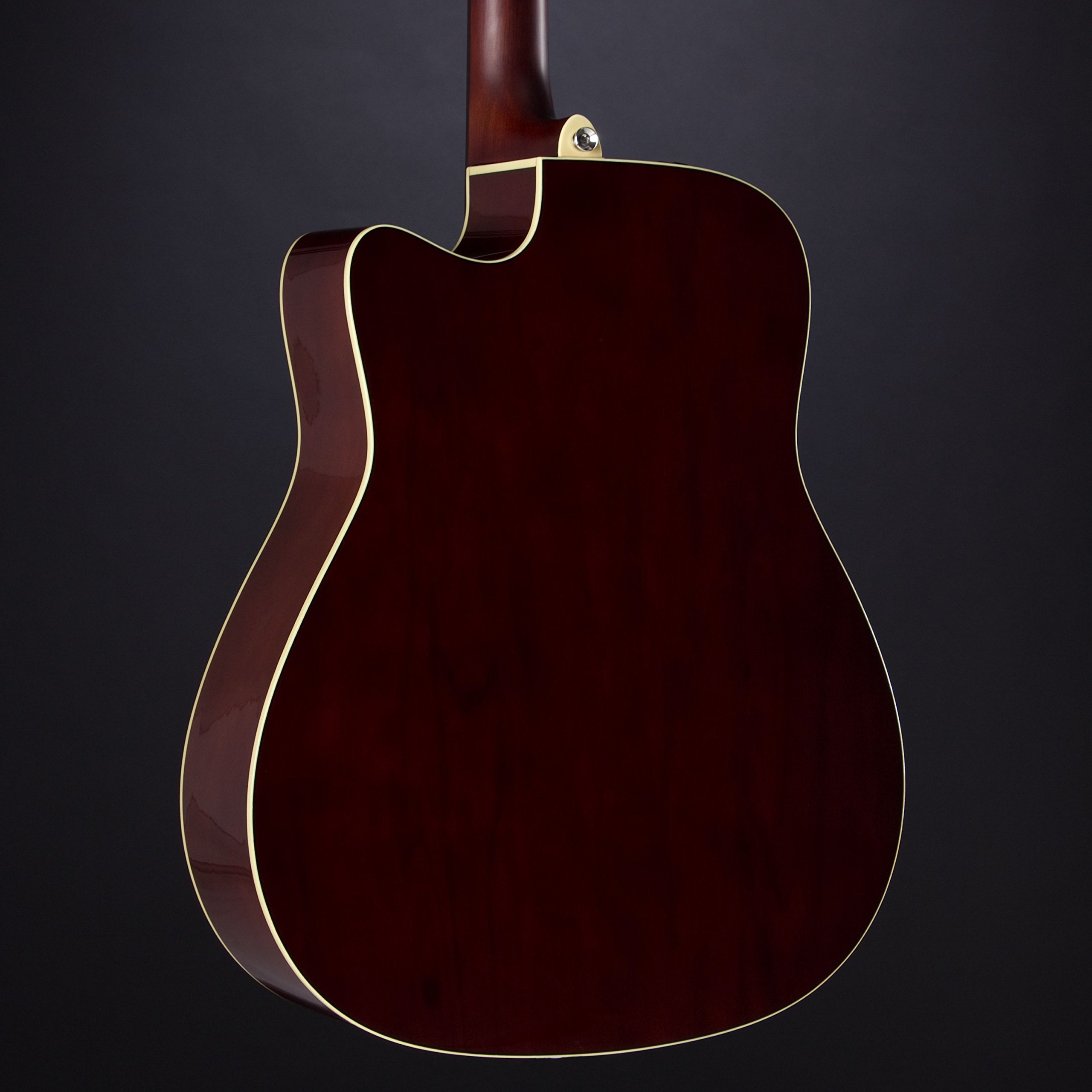 Yamaha FX370C Cutaway Chitarra Elettroacustica Marrone Tabaco