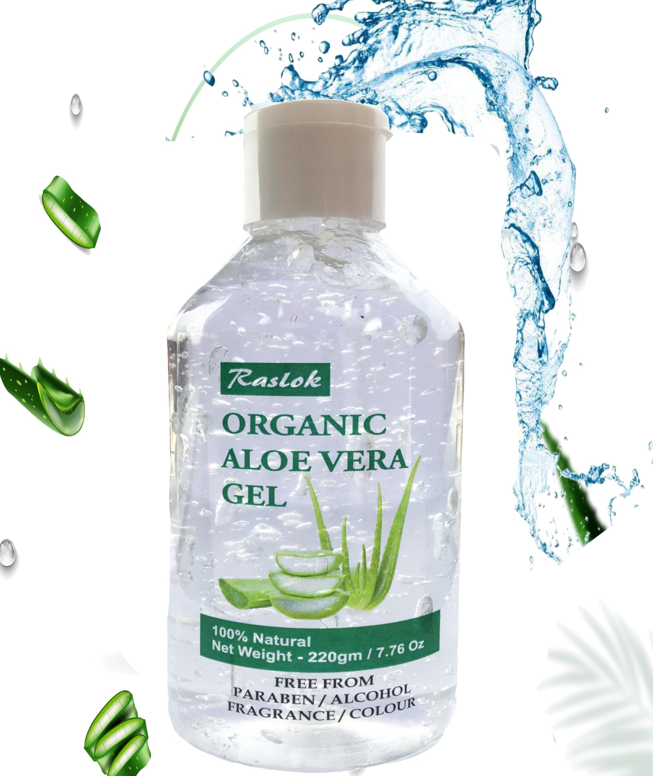 Raslok Aloe Vera Gel, Colourless, 220 g (Pack of 1) - Image 3