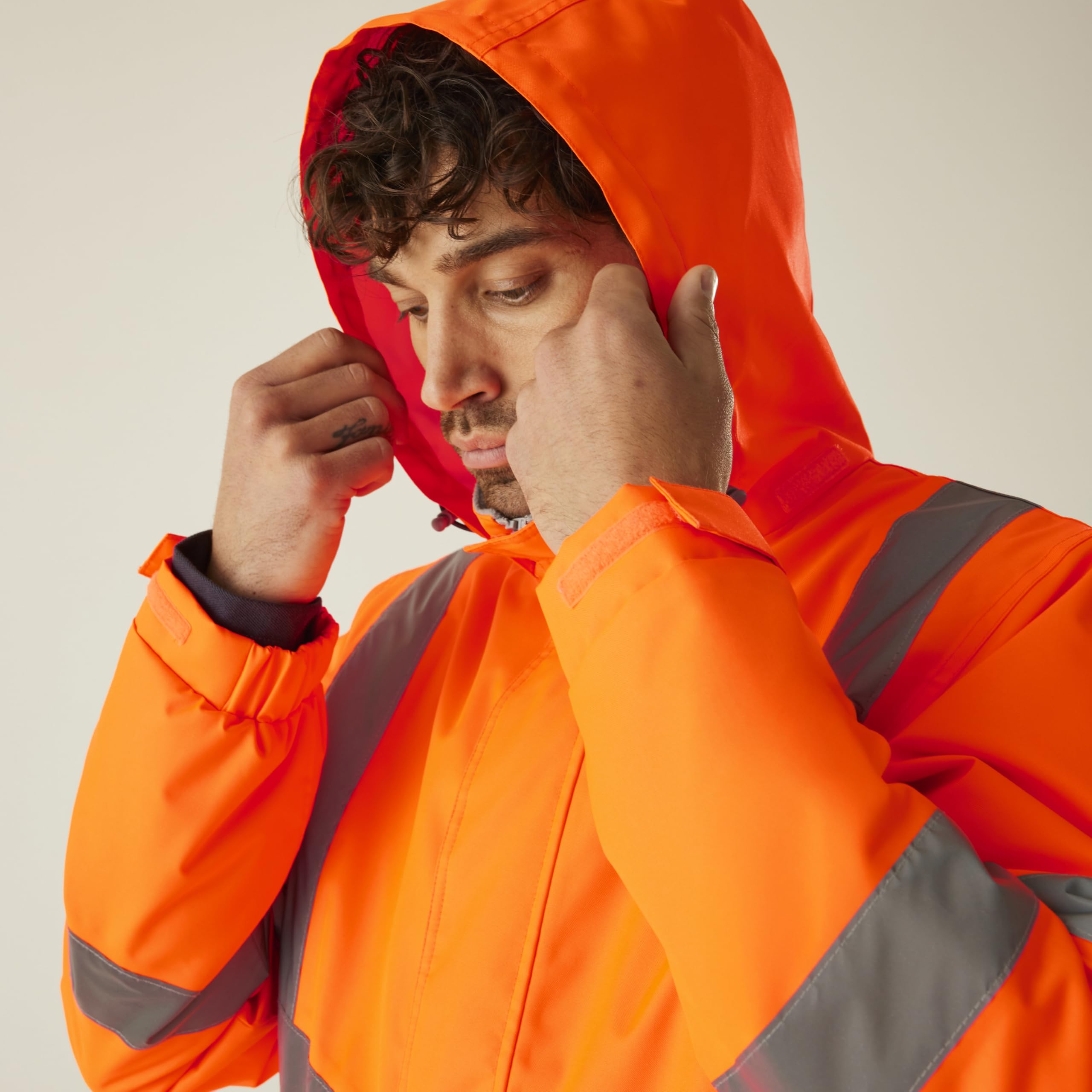 Regatta Professional Hi-Vis Parka Jacket Hombre Alta Visibilidad Pro Contract Dover Unisex Adulto