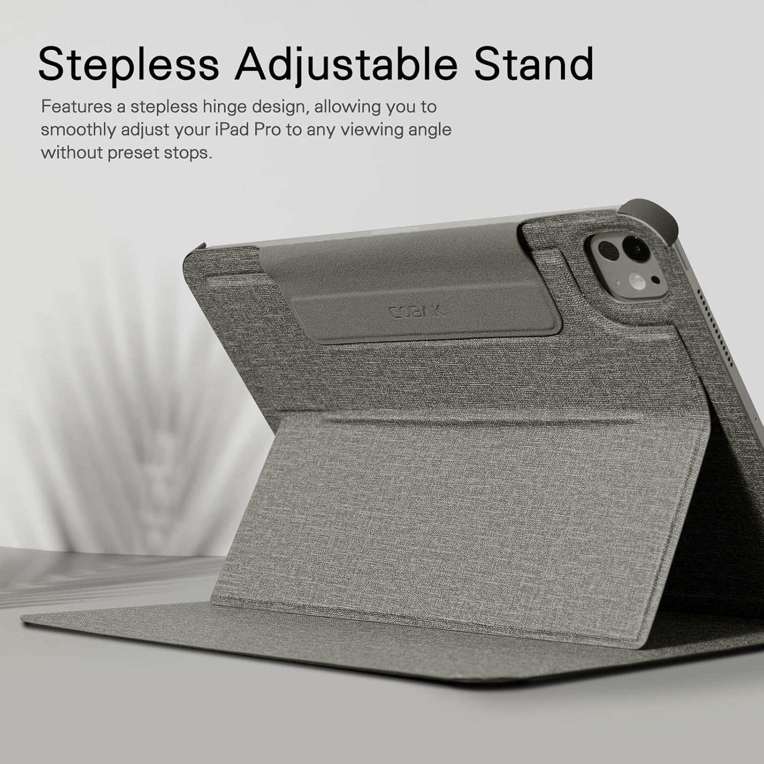 CoBak Magnetic Case with Stand for iPad Pro 11 Inch (M4/M5) 2024/2025, Multiple Viewing Angles, Smart Auto Sleep/Wake Cover with Corner Protection with Apple Pencil Holder Strap,Graphite Fabric - Image 4