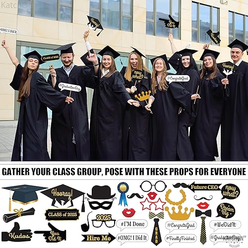 Miniatura 3 de UTILERíA PARA CABINA FOTOGRáFICA PARA GRADUACIóN 2017no Requiere bricolaje  perfecto para decoraciones de graduación y para suministros de fiestas