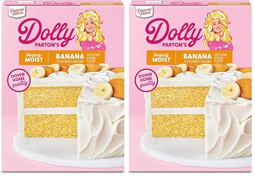 Duncan Hines Dolly Parton's Favorite Banana Flavored Cake Mix, 15.25