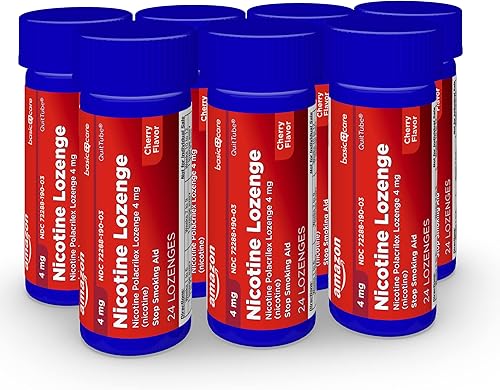 Miniatura 8 de Yaxa Basic Care Pastilla Polacrilex de nicotina de 4 mg, sabor a cereza, ayuda para dejar de fumar, 168