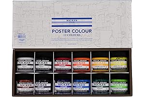Nicker Watercolor Poster Color Set: Fine Art for Beginners and Pros
