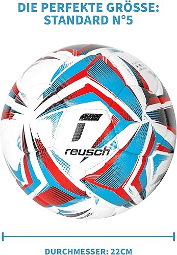 Miniatura 7 de Reusch Football Attrakt Infinity - Pelota de entrenamiento cosida a mano para entrenamiento y ocio con forma estable, excelente estabilidad a la