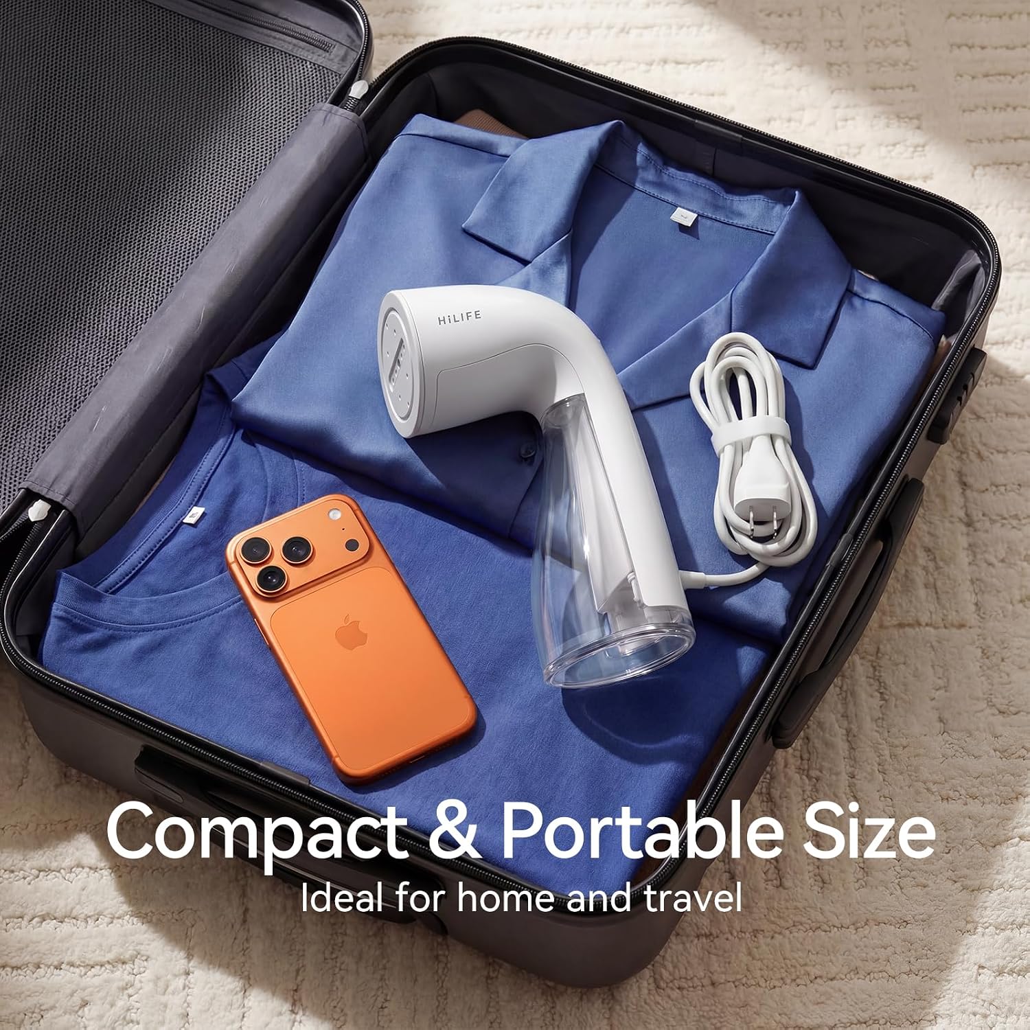 HiLIFE Steamer for Clothes, Handheld Garment Steamer, 1100W Powerful Steam, 30S Fast Heat, 300ml Water Tank, Leak-Proof Design, Portable Wrinkle Remover for Home & Travel, ONLY for 120V