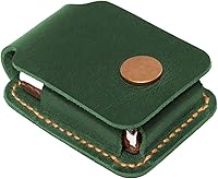 Vista 6 de Estuche de encendedor de cuero hecho a mano para hombres, para funda de Zippo de cuero, regalo de cumpleaños para él o para ella (negro)