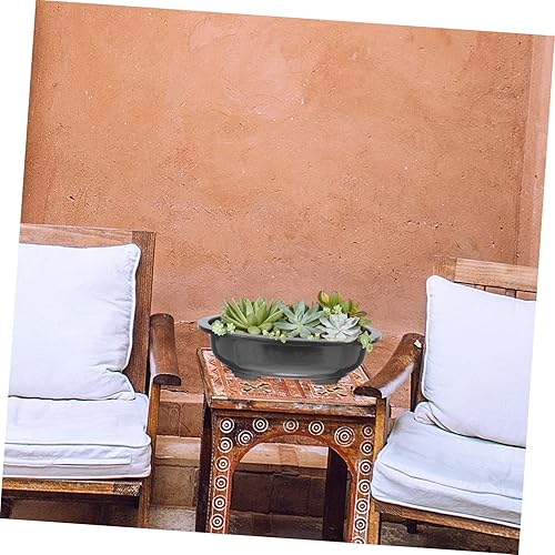 Miniatura 6 de Outanaya Maceta de bonsái, macetas decorativas grandes para bonsái, macetas decorativas para plantas de interior, macetas redondas para jardín,