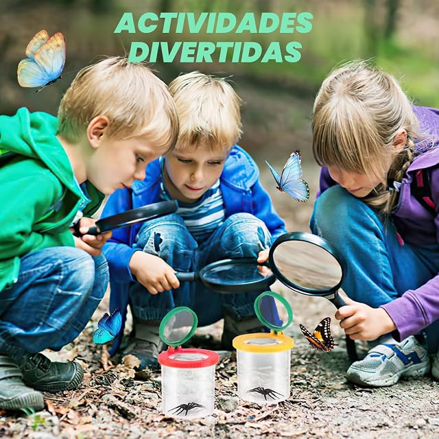 Foto 6 de 7 de Zikenis 2 Piezas Caja de Lupa,Caja De Insectos,Insectos Lupa para Niños