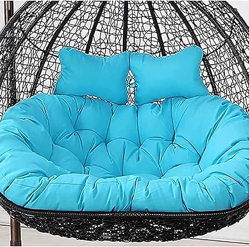 Miniatura 22 de Cojín de repuesto para silla Columpio de 2 plazas, Lavable, Grueso, Grande, de Mimbre, impermeable y resistente al sol, para balcón y patio (N,59.1