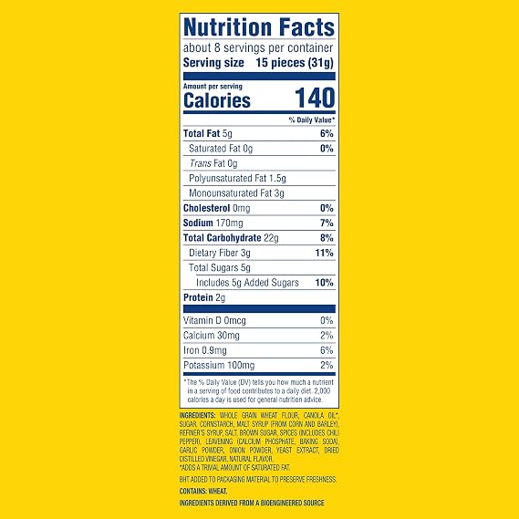 WHEAT THINS Spicy Sweet Chili Snacks, Whole Grain Wheat Crackers, 8.5 oz