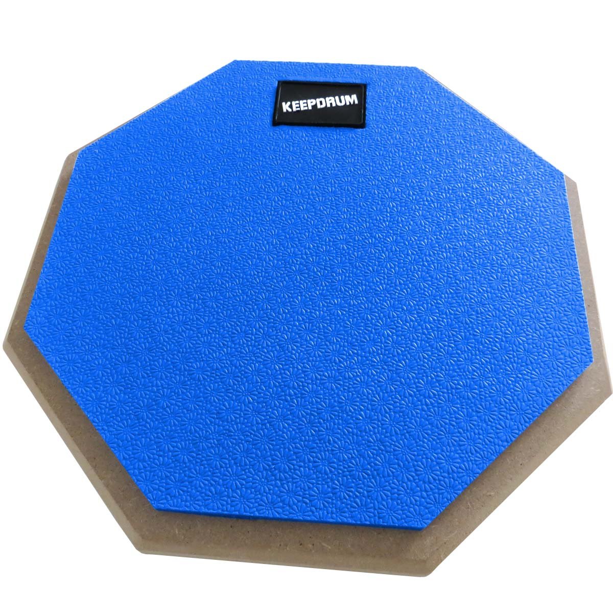 keepdrum DP-BL SET Practice Pad Blau mit Stativ und Tasche + Drumsticks 1 Paar