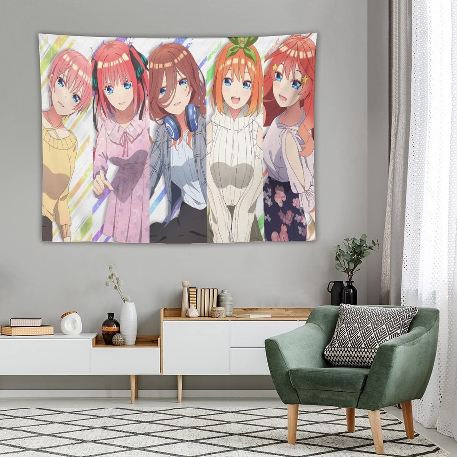 ♦♦写真等確認用♦♦五等分の花嫁 壁掛け 布ポスター Amazon.co.jp: 五等分の花嫁 タペストリー アニメ 大判 布