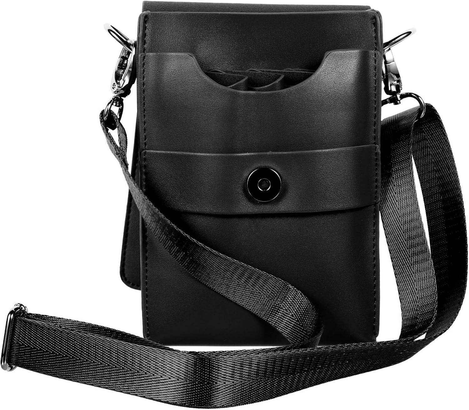 FRCOLOR Leather Scissors Waist Bag Pouch for Hair Stylists Adjustable Tool Organizer with Multiple Compartments 8.27X5.12X1.57 Inches for Salon and Home Use