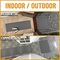 Vista 2 de Ottomanson Tapete de pasillo con pelo raspador, 2 pies 7 pulgadas x 9 pies 10 pulgadas, antideslizante, extraduradero, interior o exterior, zonas