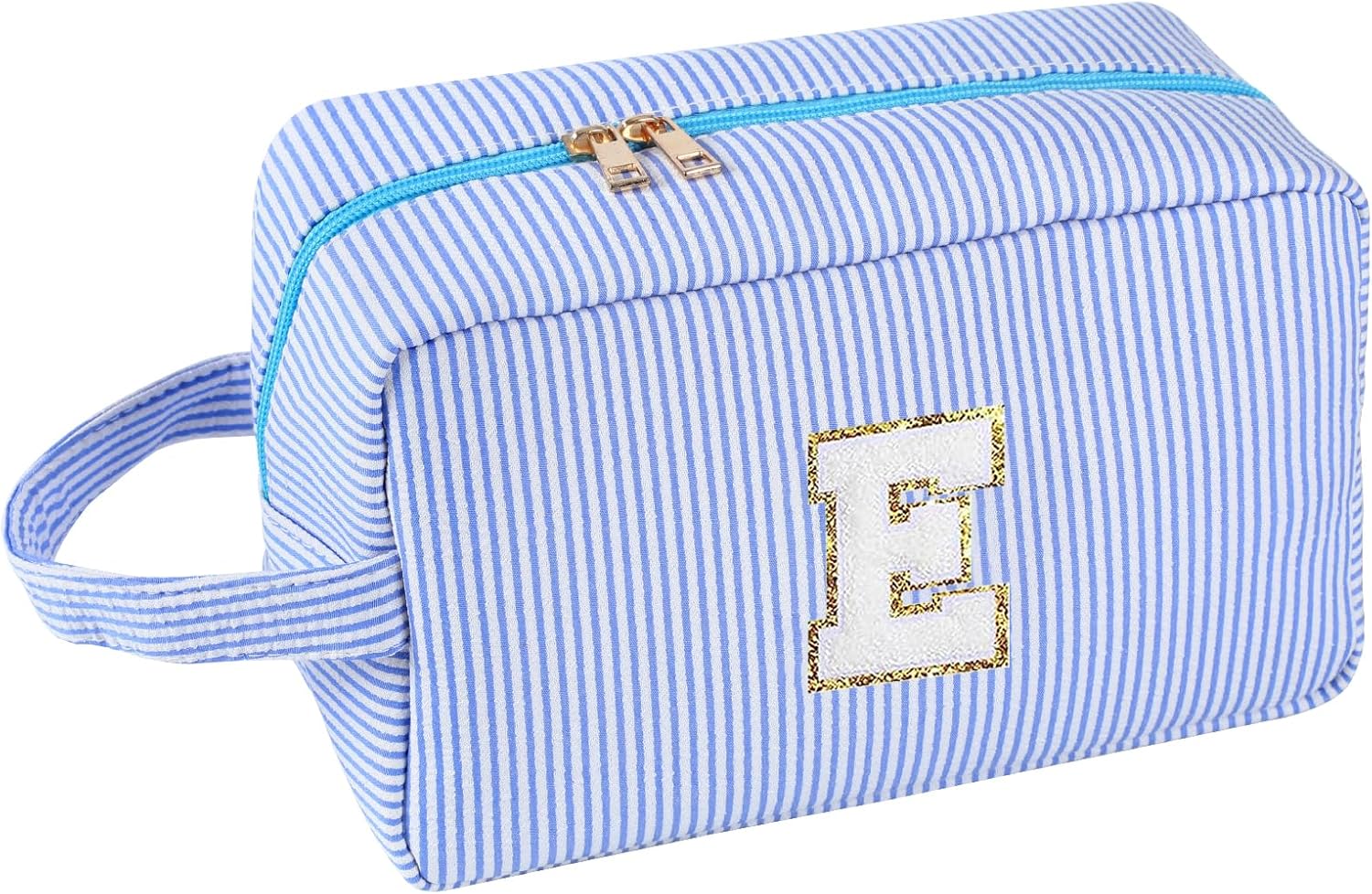 Huifen Personalized Gifts Initial Makeup Bag AZ, Large