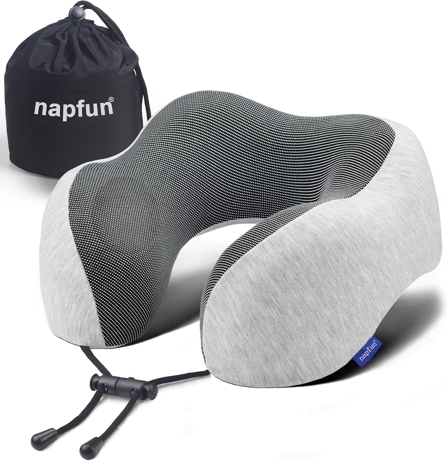 Napfun Travel Pillow – Memory Foam Neck Support