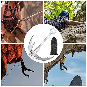 QUADPALM Grappling Hook With 10m Rope - Multifunctional Grapple Hook - 2 Locking