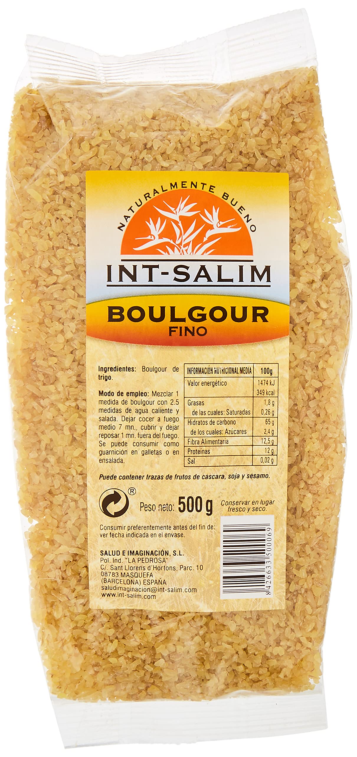 Int-Salim - Int-Salim Boulgour Fino - 500gm