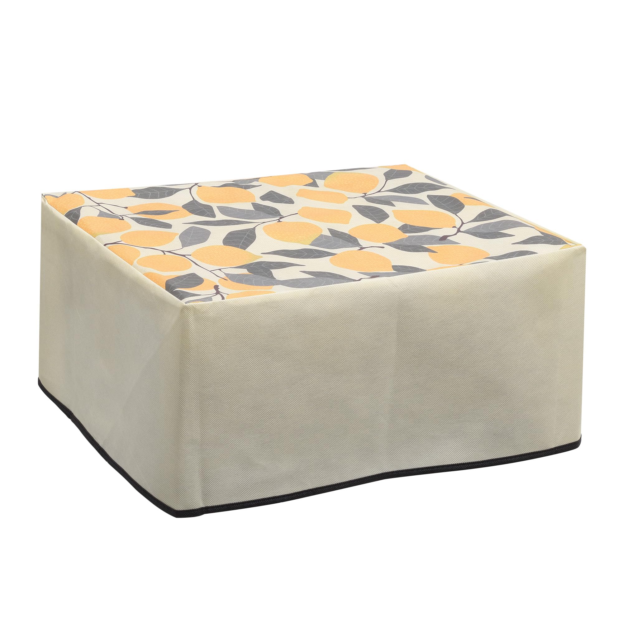 kwmobile Dust Cover Compatible with Epson EcoTank ET-2850 / EcoTank ET-2856 - Printer Case - Yellow/Green/Beige - Lemons
