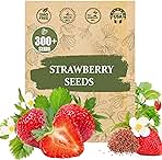 Rare Strawberry Seeds for Planting – 300 Non-GMO Heirloom Seeds - Extra Big, Juicy, Sweet Strawberries