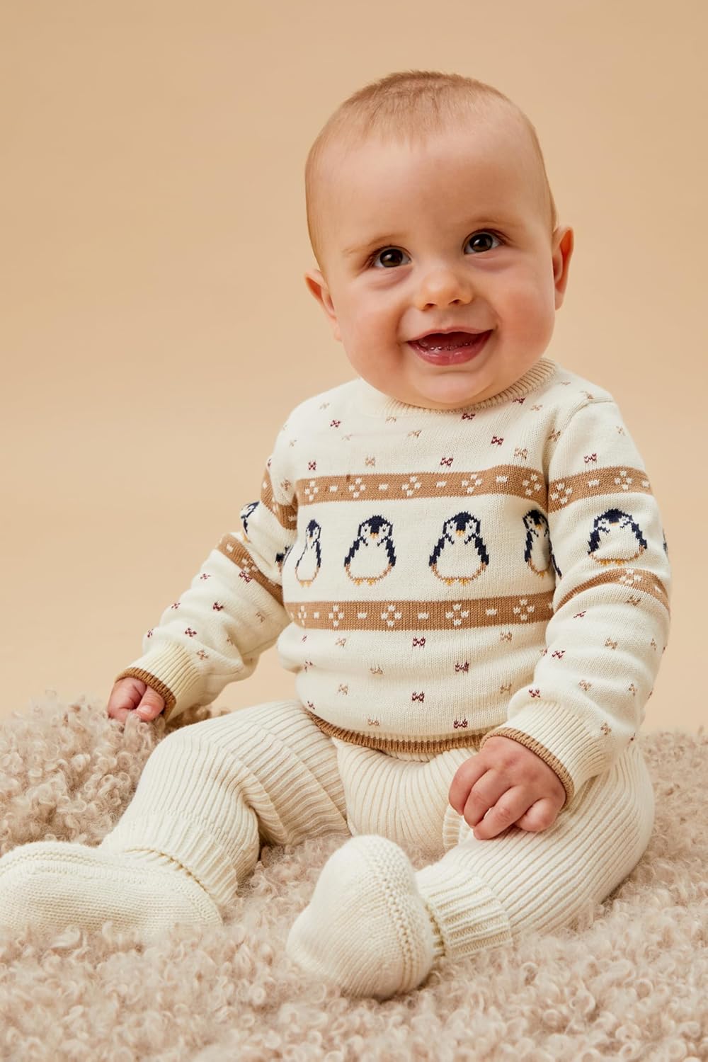 MORI Baby Penguin Isle Knitted Jumper Cotton Roll Ireland Ubuy