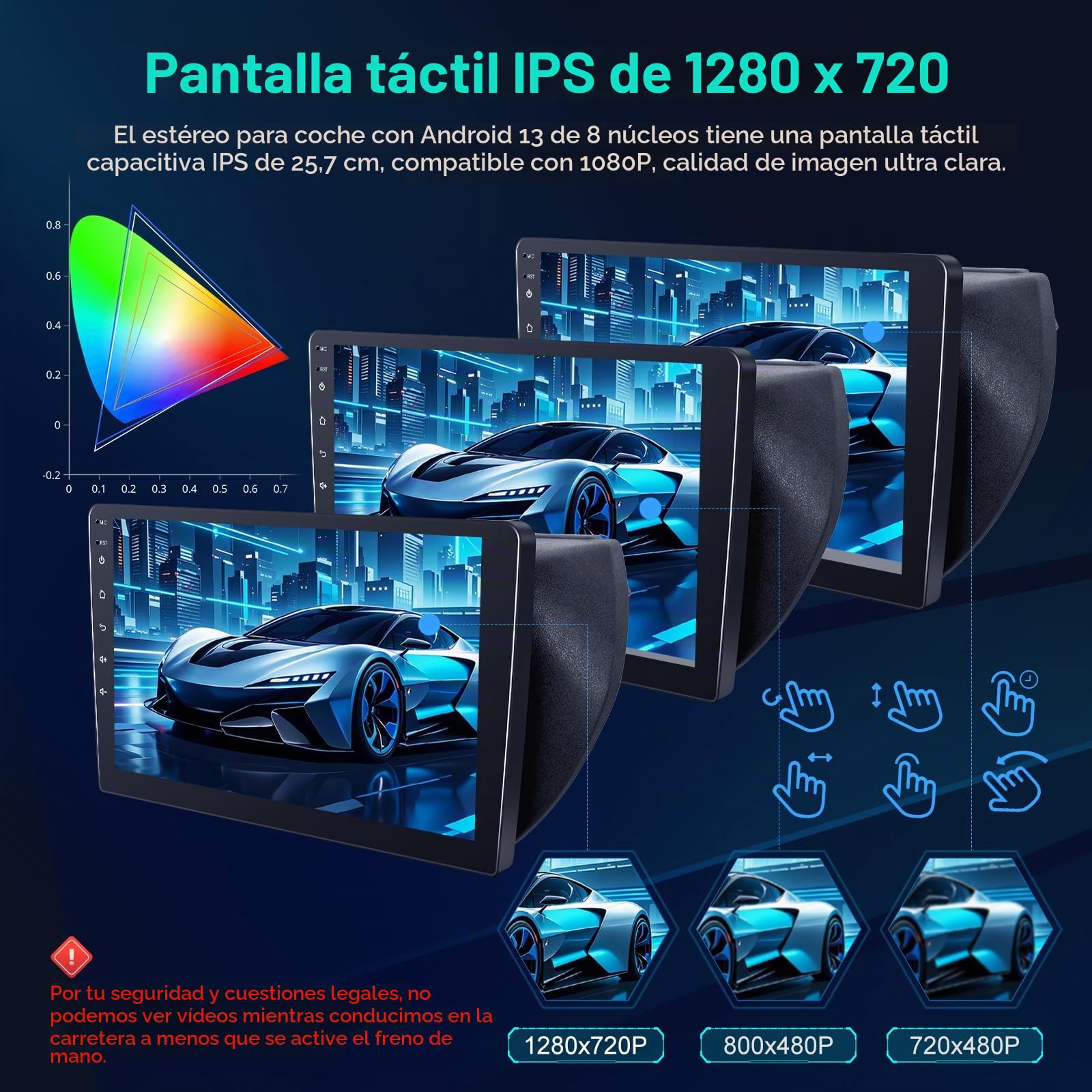 [4+64G] Radio de Coche Android para Citroen Nemo/Peugeot Bipper/Fiat Fiorino Qubo 2008-2017 con Carplay y Android Auto: Radio con Pantalla Táctil de 10.1" IPS con DSP/EQ, 5G/WiFi + Cámara de Seguridad