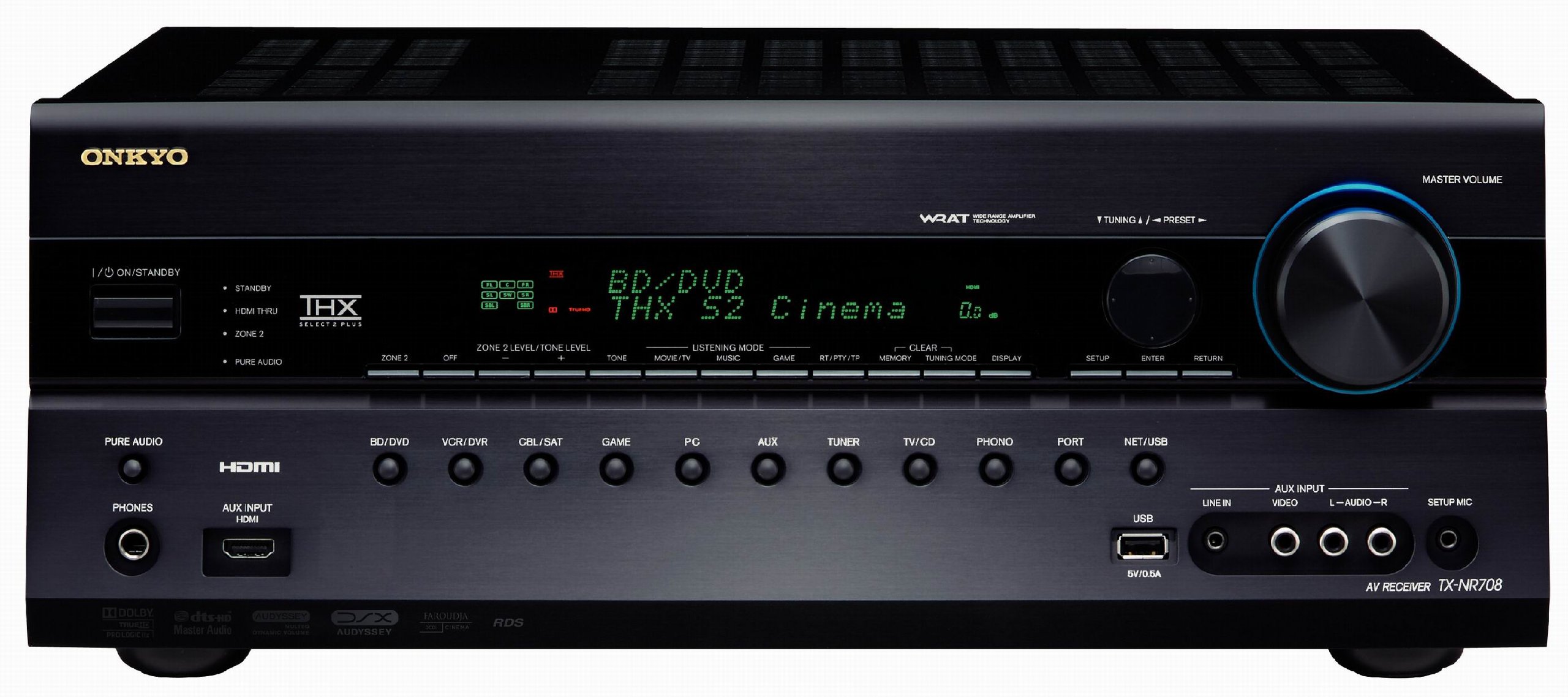 Buy Onkyo TXSR708 7.2 THX Select2 Plus HDMI 1.4 3D 6 HDMI Inputs 2
