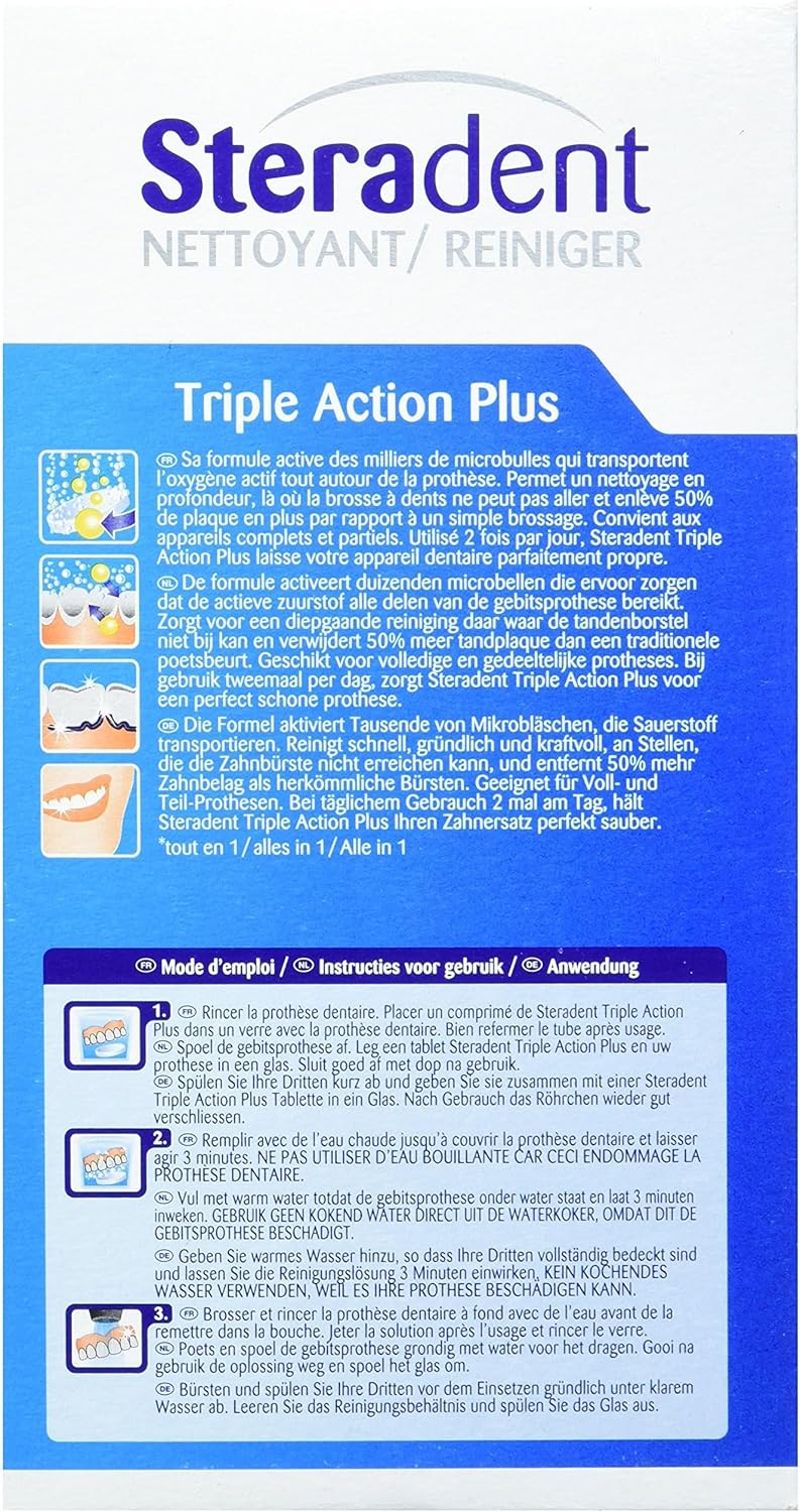 Steradent Triple Action Plus Economic Pack