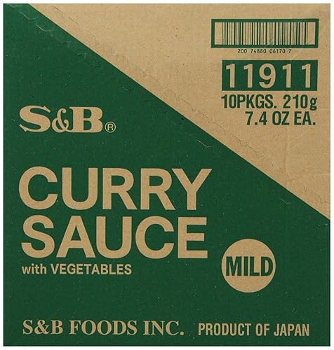 Miniatura 4 de S&B salsa de curry con vegetales, 7.4 oz (paquete de 10)
