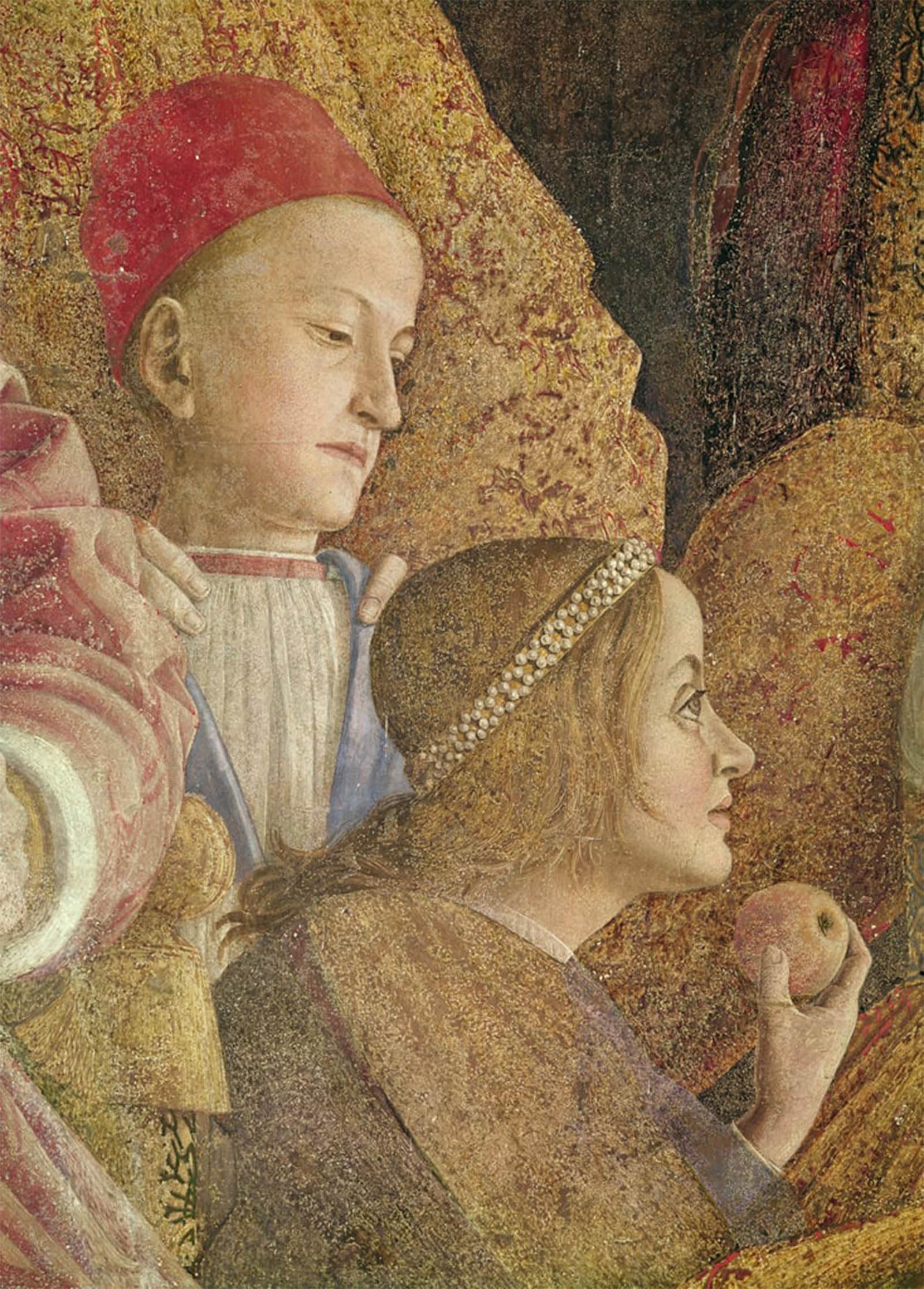 POSTERIIk Famous Modern Artwork Art Mural Marchese Ludovico Gonzago Iii of Mantua with His Family and Courtiers by Andrea Mantegna Oil Paintings Pictures for Home Decor 60x90cm