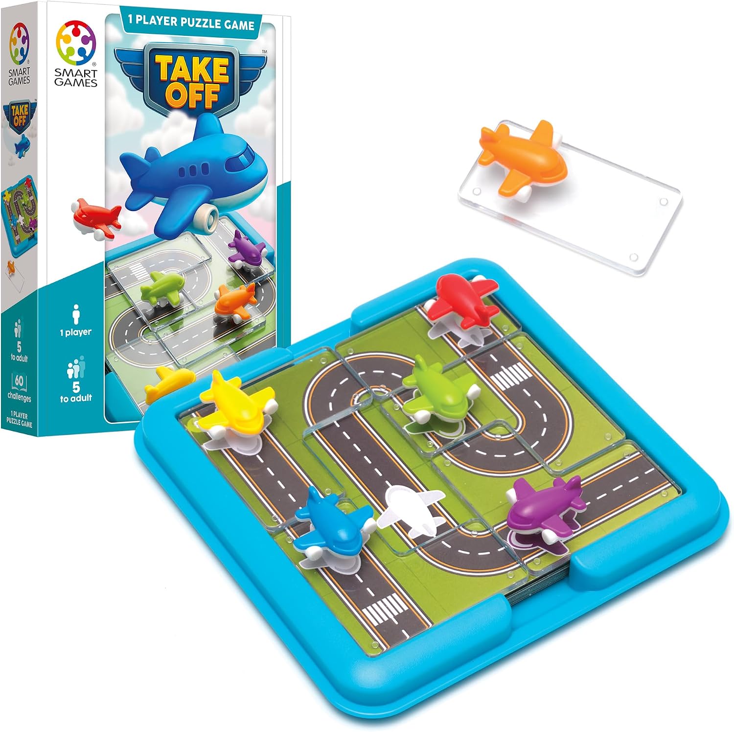SmartGames - Take Off, 1 gra logiczna z 60 wyzwaniami, od 5 lat