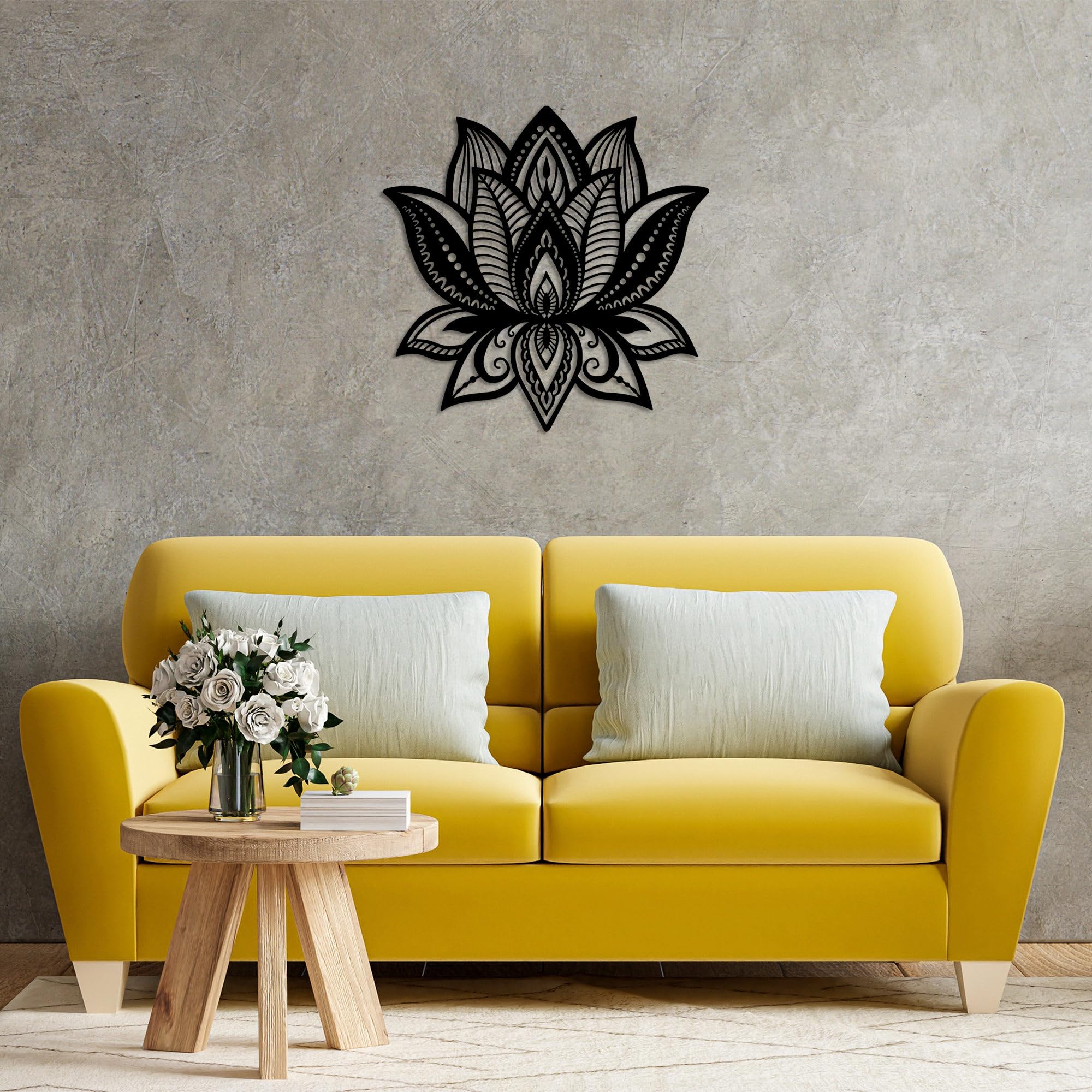 Décoration murale en métal pour salon moderne et bureau élégant
