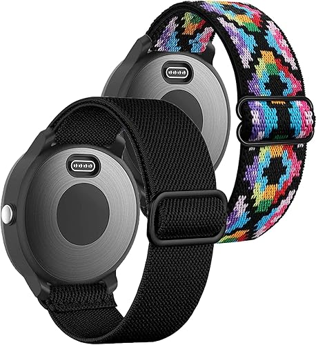 GARTOO Bandas elásticas para Garmin Vivoactive 5 Watch Band, Garmin VenuSqSq 2Forerunner 16555245645 - Correa deportiva de nailon de 0.787 pulgadas