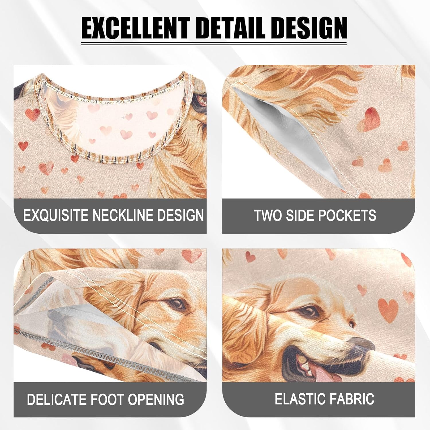 senya Pirate Skull Summer Pajamas Set Short Cotton Sleepwear 2 Piece - Image 4