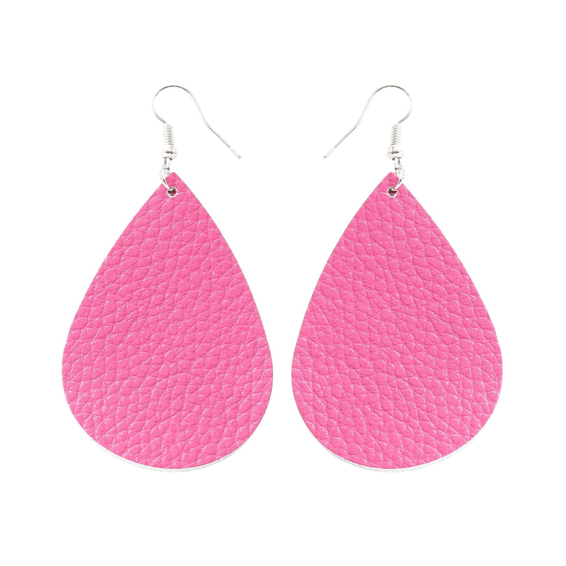 TIDOOLeather Earrings for Women Teardrop Leaf Jewelry Women Fashion Teardrop Leather Earring