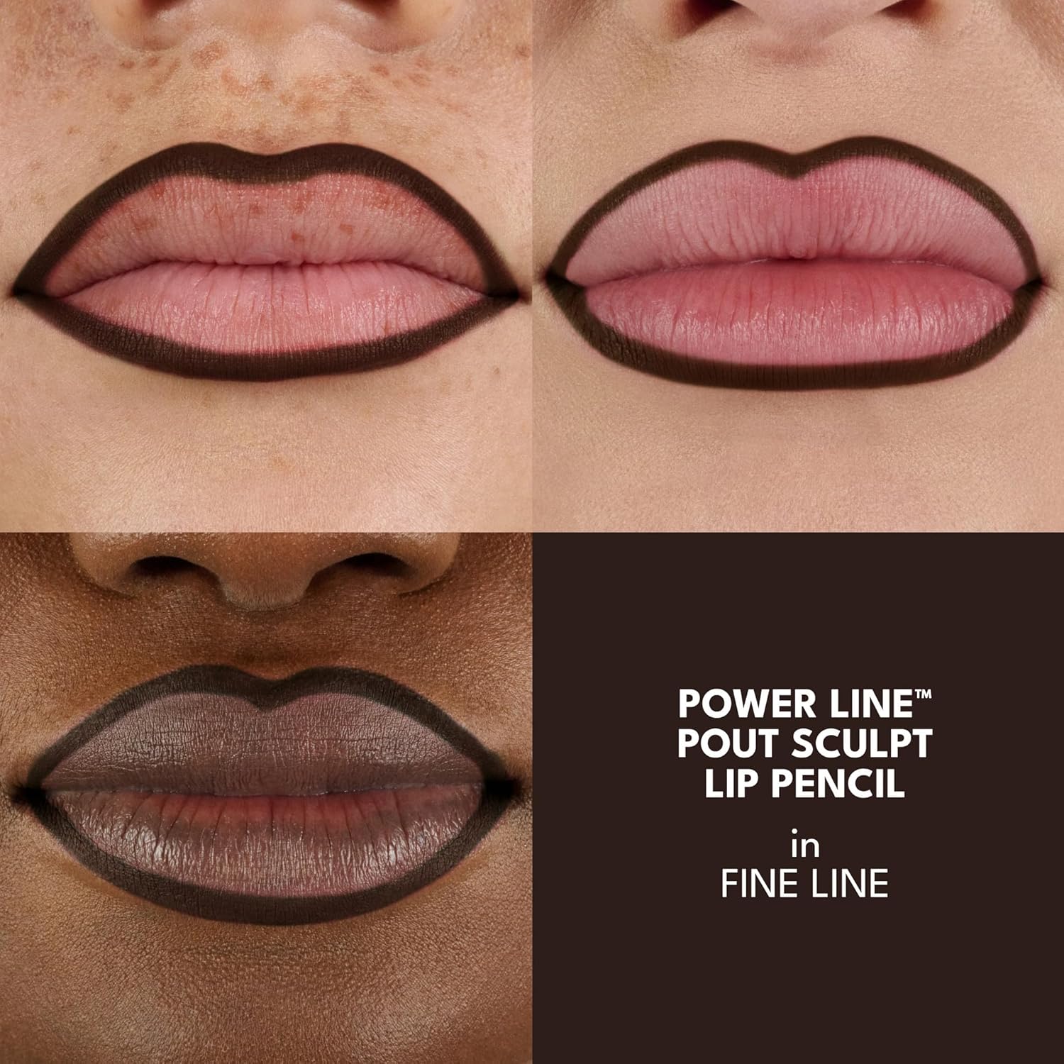 Buxom Power Line Pout Sculpt Lip Pencil, Bold Waterproof Matte Lip Liner Pencil for Precise, Full-Coverage Definition