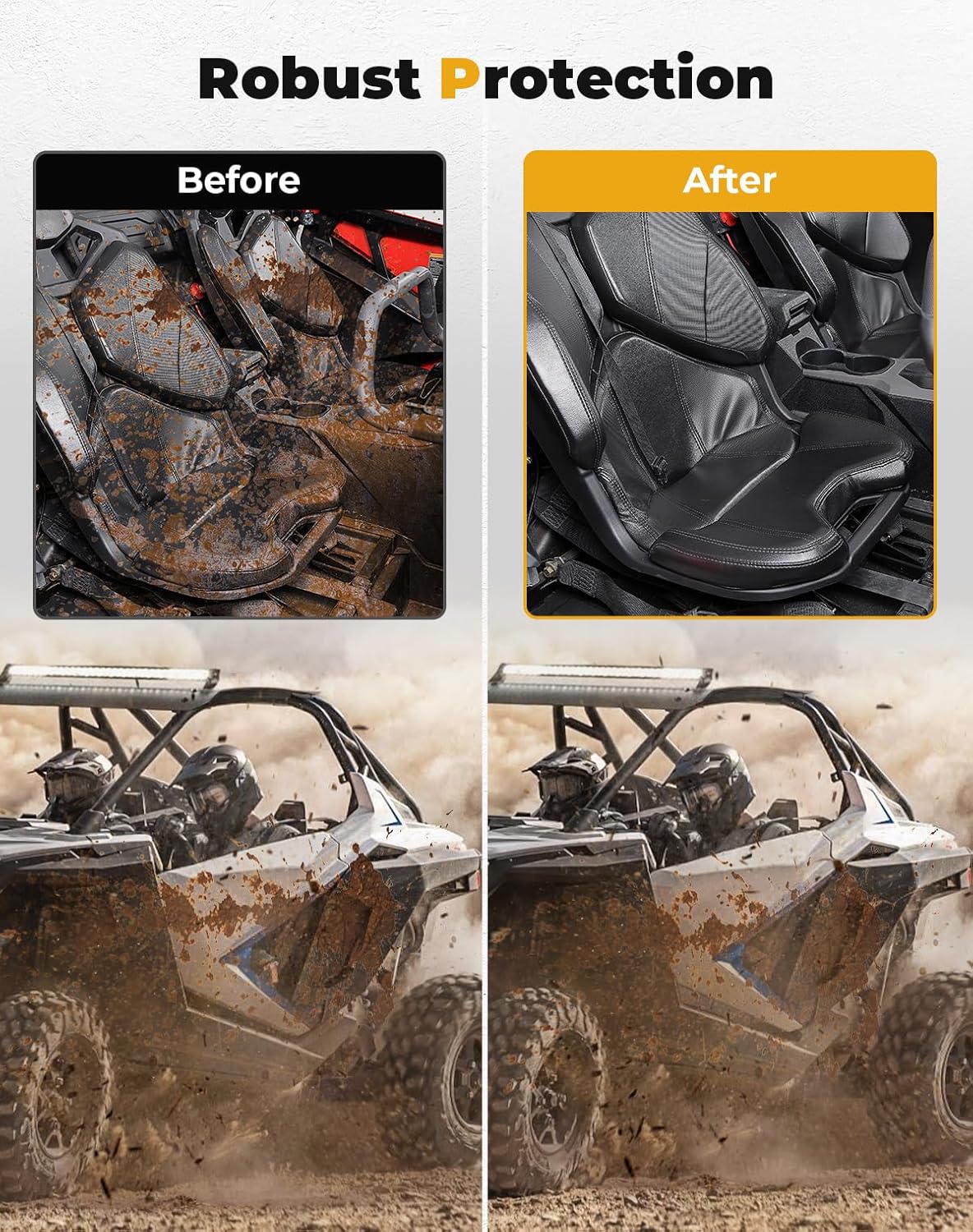 KEMIMOTO PRO XP Lower Door Valance Panels Insert Kit Lower Doors Fenders Compatible with 2020-2024 Polaris PRO XP / 2022 RZR PRO R/2022-2023 RZR Turbo R