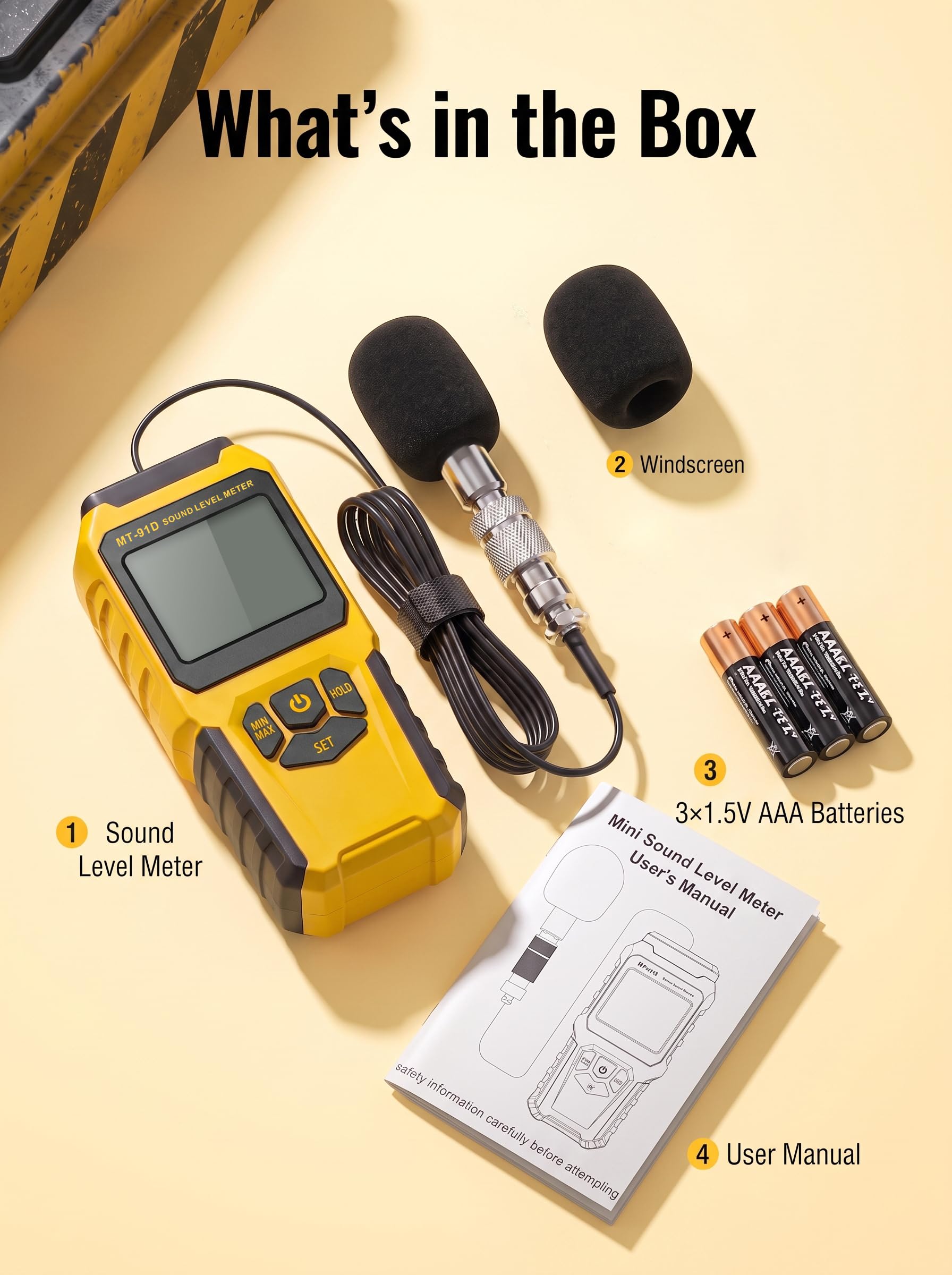 MT-91D Split Digital Sound Level Decibel Meter — Amazon image 9